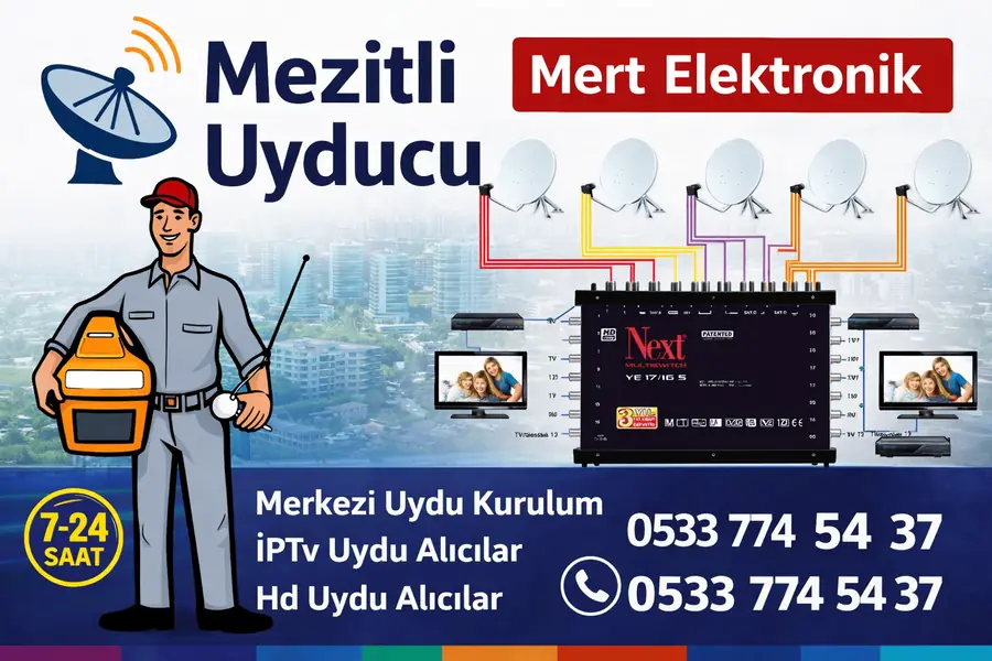 Uydu Kurulum | Uydu Alıcısı ve Kanal Ayarı Mezitli Mersin